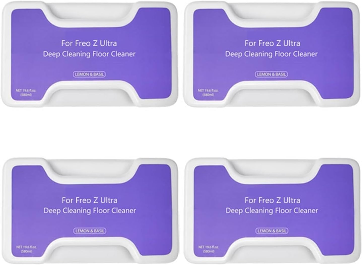 580ml Floor Cleaning Solution for Vacuum Cleaner Compatible with Narwal Freo Z Ultra/Freo Z10 Suitable for Various Floor Surfaces(580ml*4)