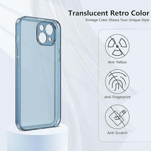 Miniatura 3 de ZTOFERA Funda para iPhone 15 6.1 pulgadas, Transparente Suave Silicona Bumper Protector Retro Color Transparente A Prueba de Golpes Caja Del