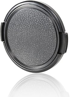 CamDesign 52mm Snap-On Lens Cap for Canon Nikon Sony DSLR - Secure Pinch Grip Front Protector