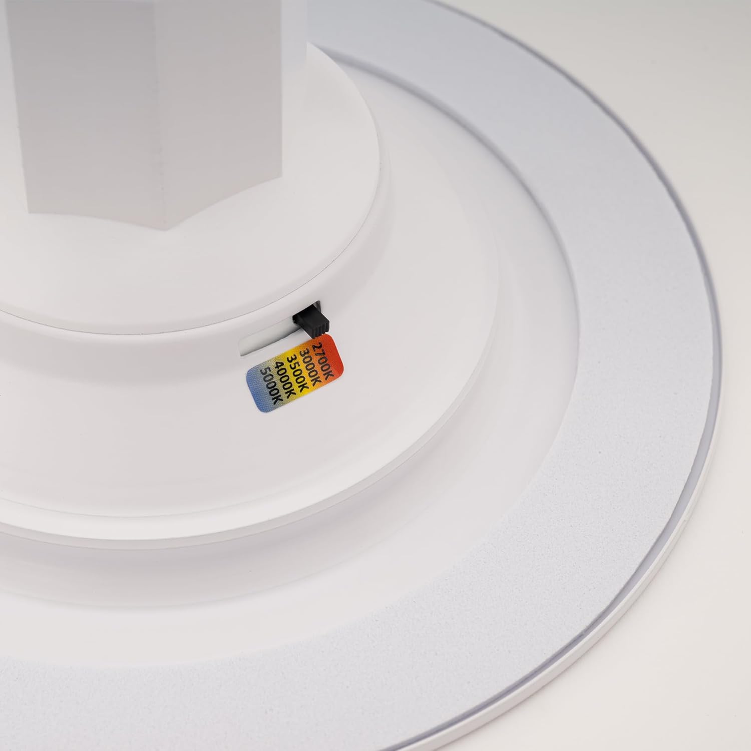 Just Screw Me in 6in LED Recessed Retrofit Light for E26 or Medium Base 4, 5, or 6 Inch Recessed Cans with Telescoping Neck and 5-CCT 2700-3000-3500-4000-5000K in White (Pack of 4)