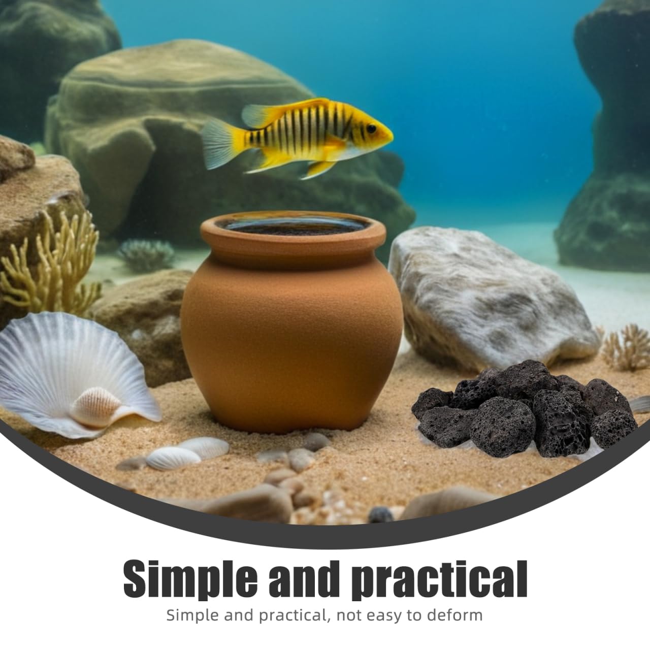 Yardenfun Rocas VolcáNicas Naturales Para Plantas En Macetas DecoracióN De JardíN Relleno De JarróN Y Acuario Piedra VolcáNica Para Peces Artesanía De Piedra 300G Paquete