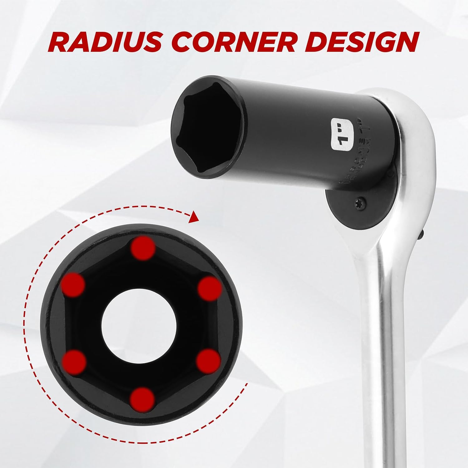 Mayouko 1/2" Drive Impact Deep Socket Set, SAE (3/8 to 1 inch) and Metric (10-24mm) Sizes with 3", 5", 10" Extension Bars, CR-V Steel, Complete Impact Wrench Socket