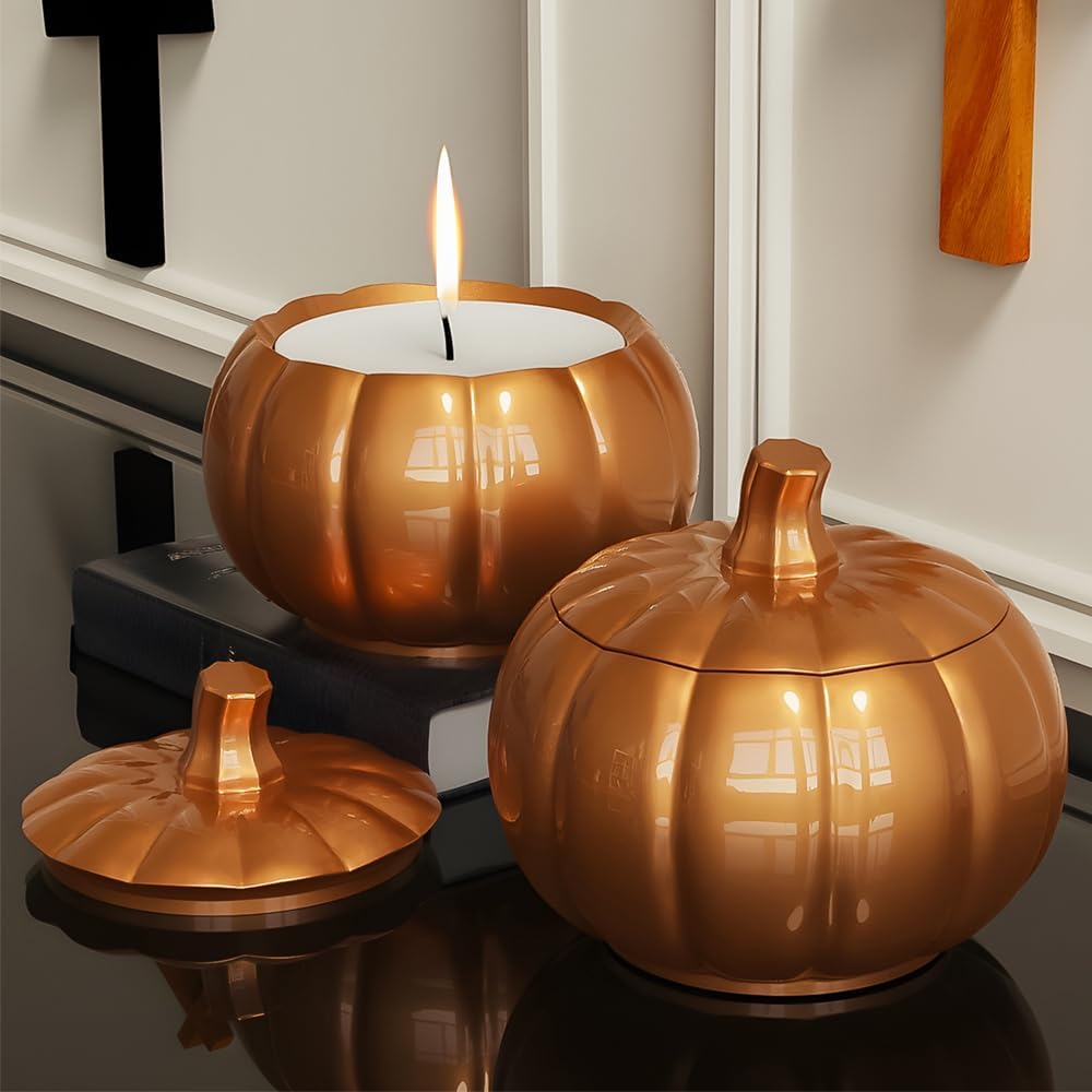 RESINWORLD Leaf Ashtray Mold + 5'' Large Pumpkin Jar Mold