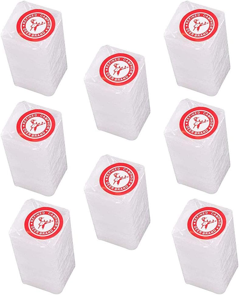 Deer Camphor Guaranteed 100% Pure Refined Camphor 4,8.12 or 15 Blocks Made in India (8)