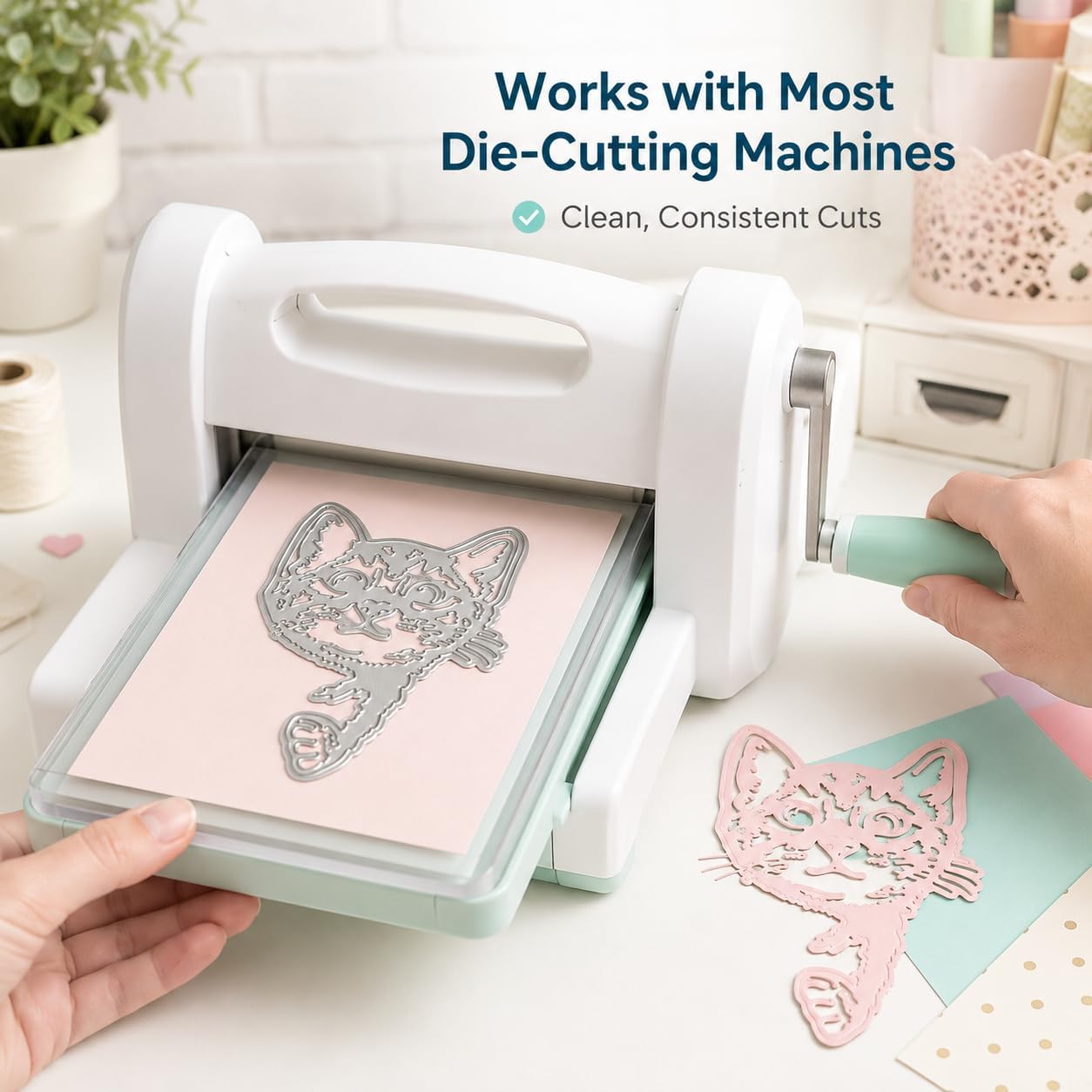 Metal Cat Cutting Dies, Embossing Stencil for Scrapbooking and Card Making, DIY Card Making Accessories image 4