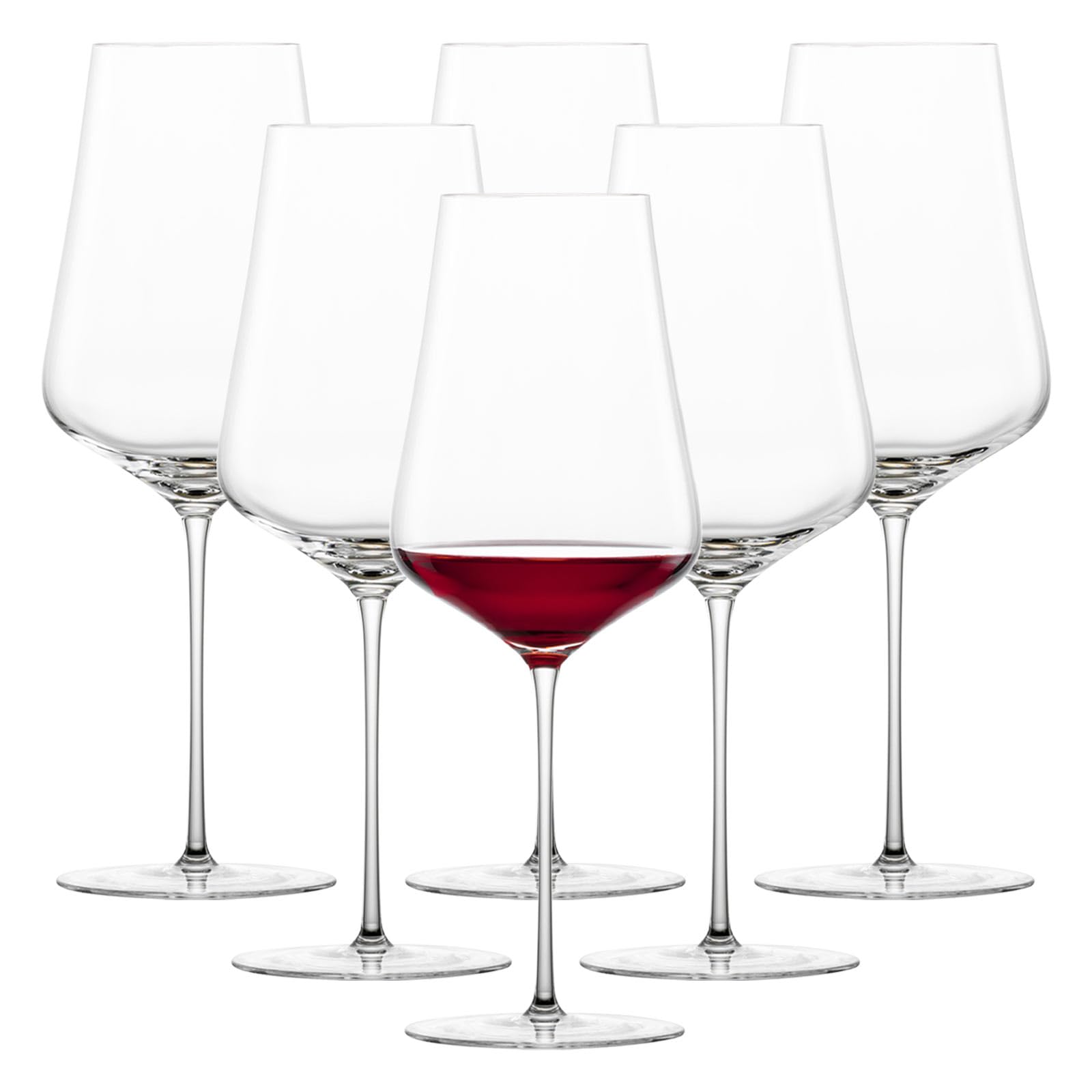 Zwiesel Glas Bordeaux Rotweinglas Duo (6-er Set), hand- und maschinengefertigte Bordeauxgläser für Rotwein, spülmaschinenfeste Tritan-Kristallgläser (Art.-Nr. 123470)