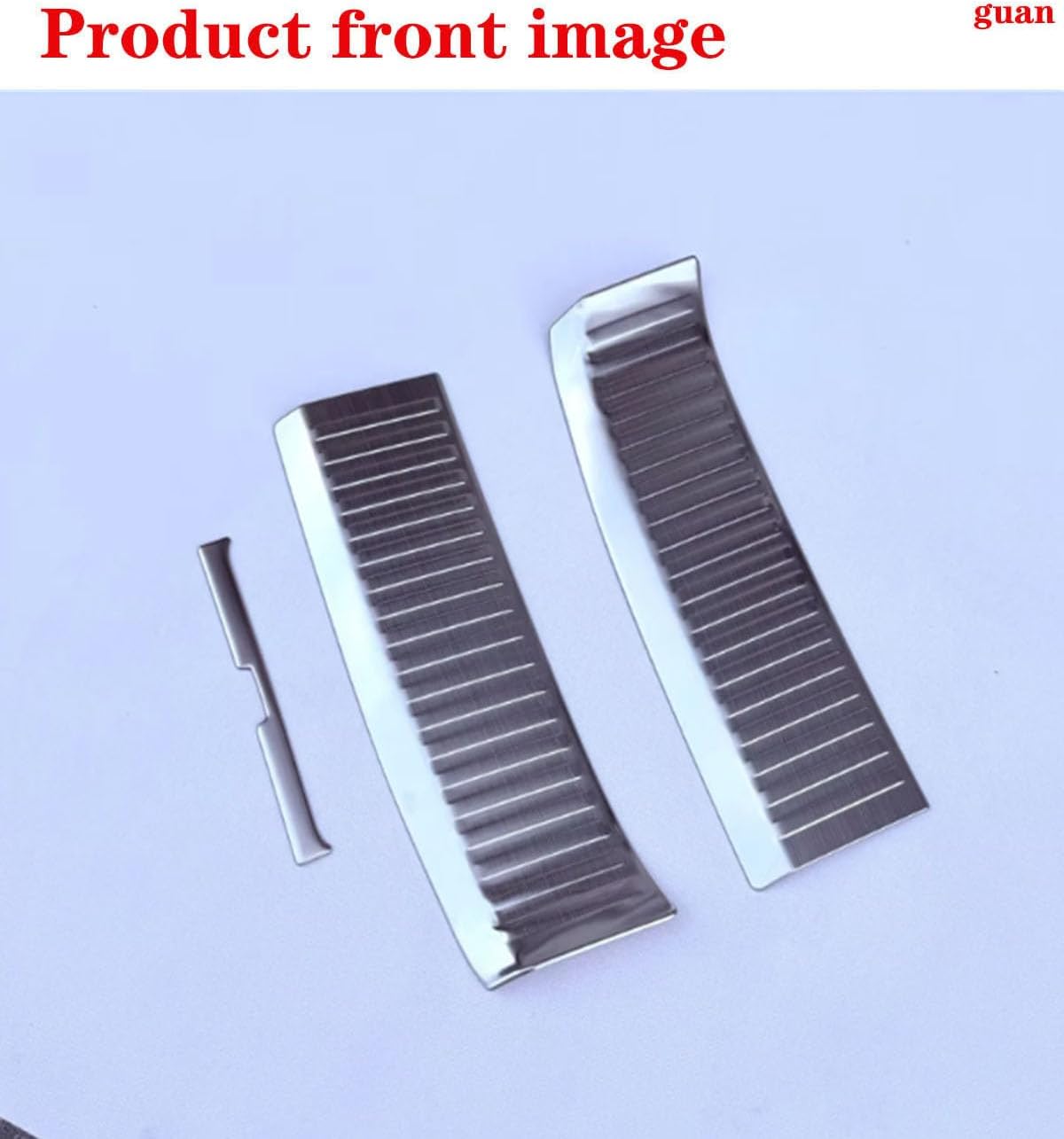 Car Trunk Guard Decorative Panel Silver for Pilot 2023-2025