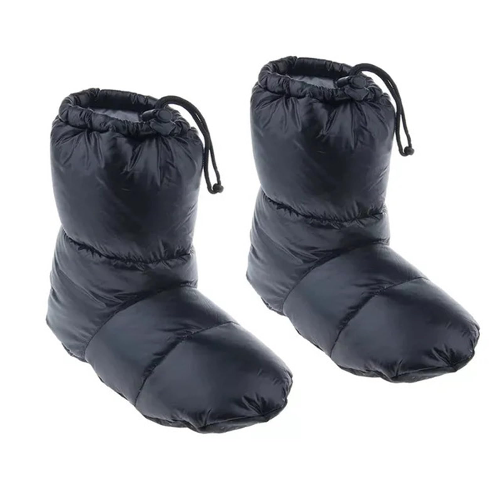 Camping Daunenstiefel Draußen Camping Hausschuhe Warme Socken for Schlafsack Drinnen Warme Stiefel Männer Frauen Winter Ente Unten Booties Slipper Stiefel(M)