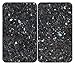 Produktbild WENKO Herdabdeckplatte Universal Blauer Marmor, 2er Set Herdabdeckung für alle Herdarten, Gehärtetes Glas, 30 x 52 cm, mehrfarbig