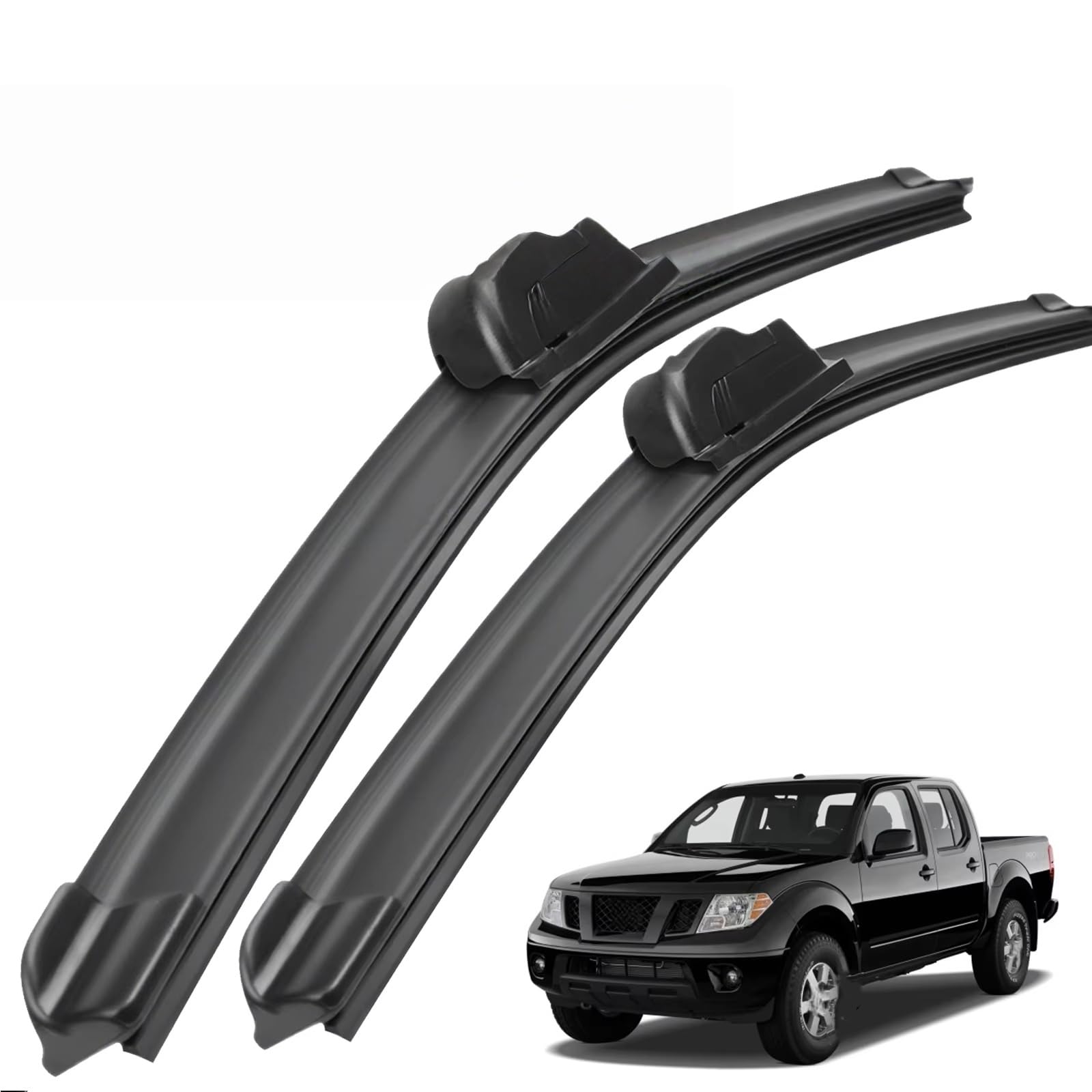 PAPEP Windscreen Wiper Blades for Nissan Frontier Navara Brute D40 2004-2013 24"+19", Front Replacement Wipers OEM Quality Water Repellent Rubber Automotive Windshield