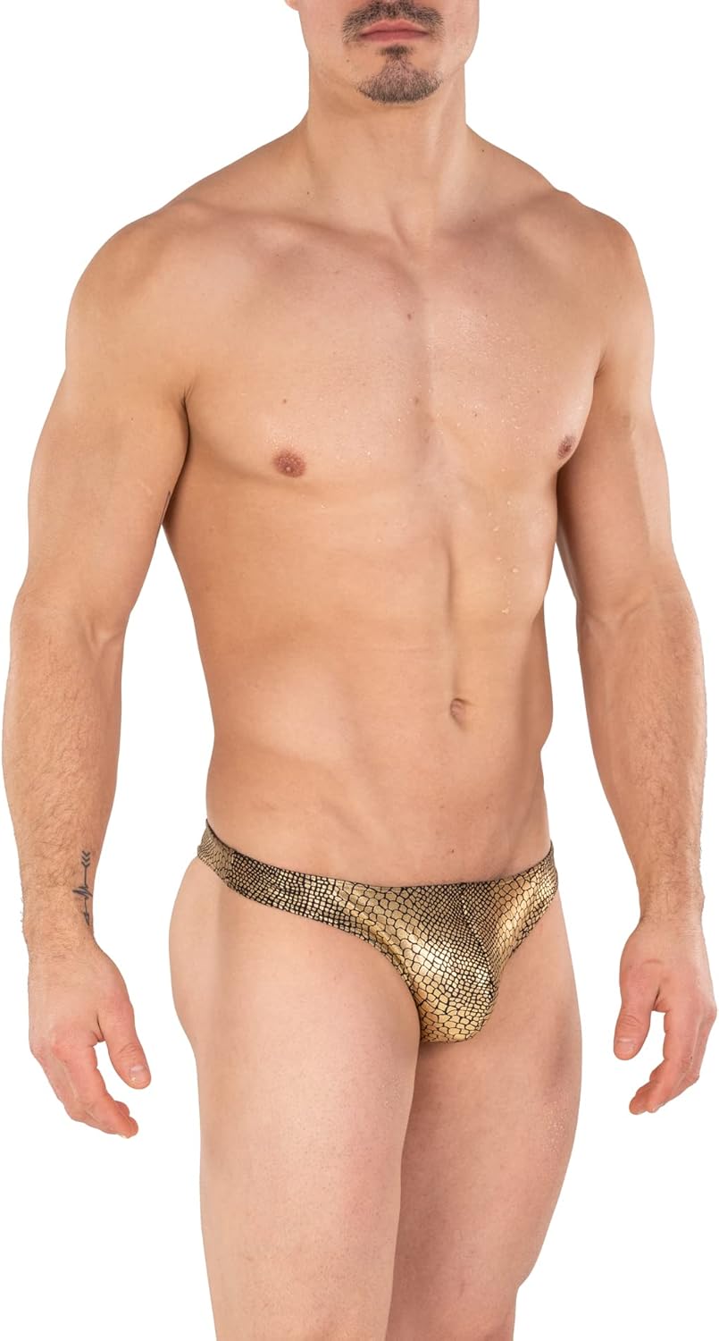 Gary Majdell Sport Mens Solid Color Thong Swimsuit - Image 4