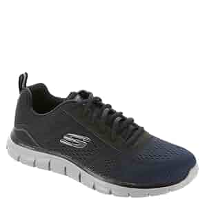 Amazon.com | Skechers Men's Sneaker, Navy Mesh Black Trim, 7