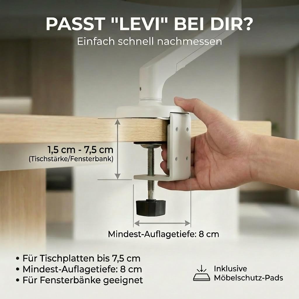 Katzenbett LEVI | Katzenbett Schreibtisch | Katzenplattform | Für Tische und Fenstersims | Inkl. 2 Betten | Cord-Design Grau | Robust und modern (Weiß)