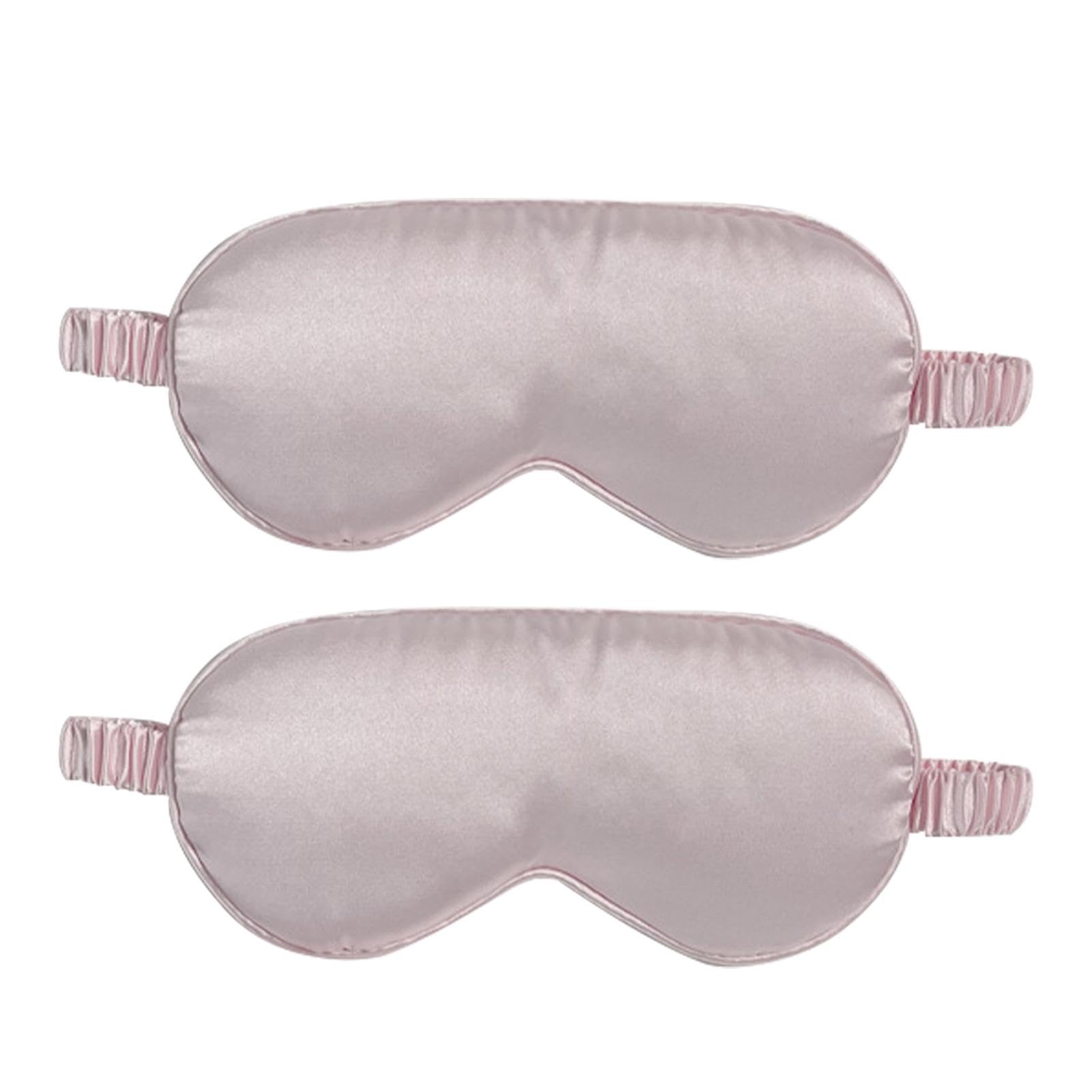 2 Pcs Sleep Mask Silk Eye Mask for Sleeping, Silk Eye Mask with Elastic Strap for Night, T...