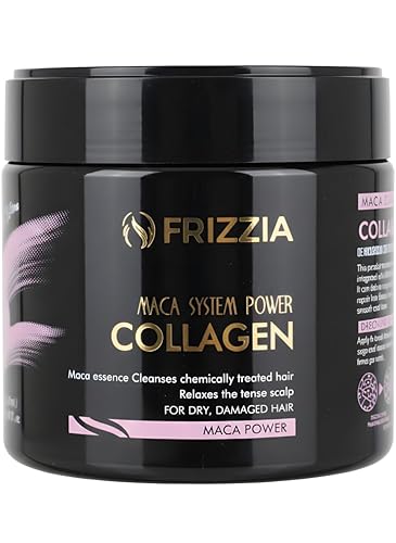 Mascarilla capilar ULTRA Colágeno, FÁCIL de usar. Con aceite de argán y maca. Hidratación y brillo, tratamiento antiencrespamiento para cabello seco