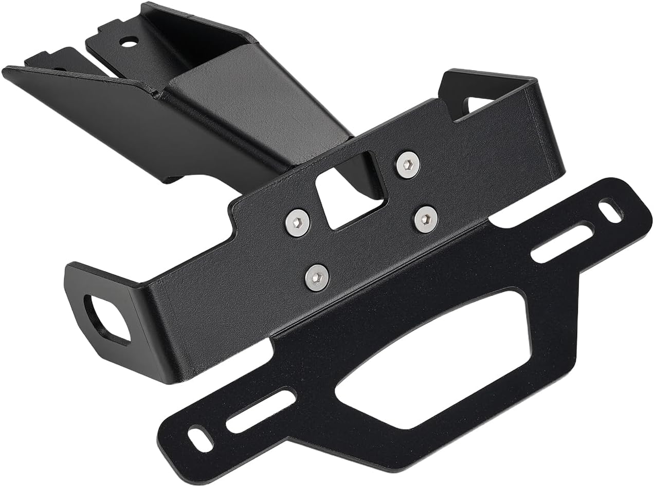 Motorcycle License Plate Bracket, Aluminium Lightweight Motorcycle License Plate Frame for CB500 Hornet 500 2024-2025,CB750 Hornet 750 2023-2025,Black