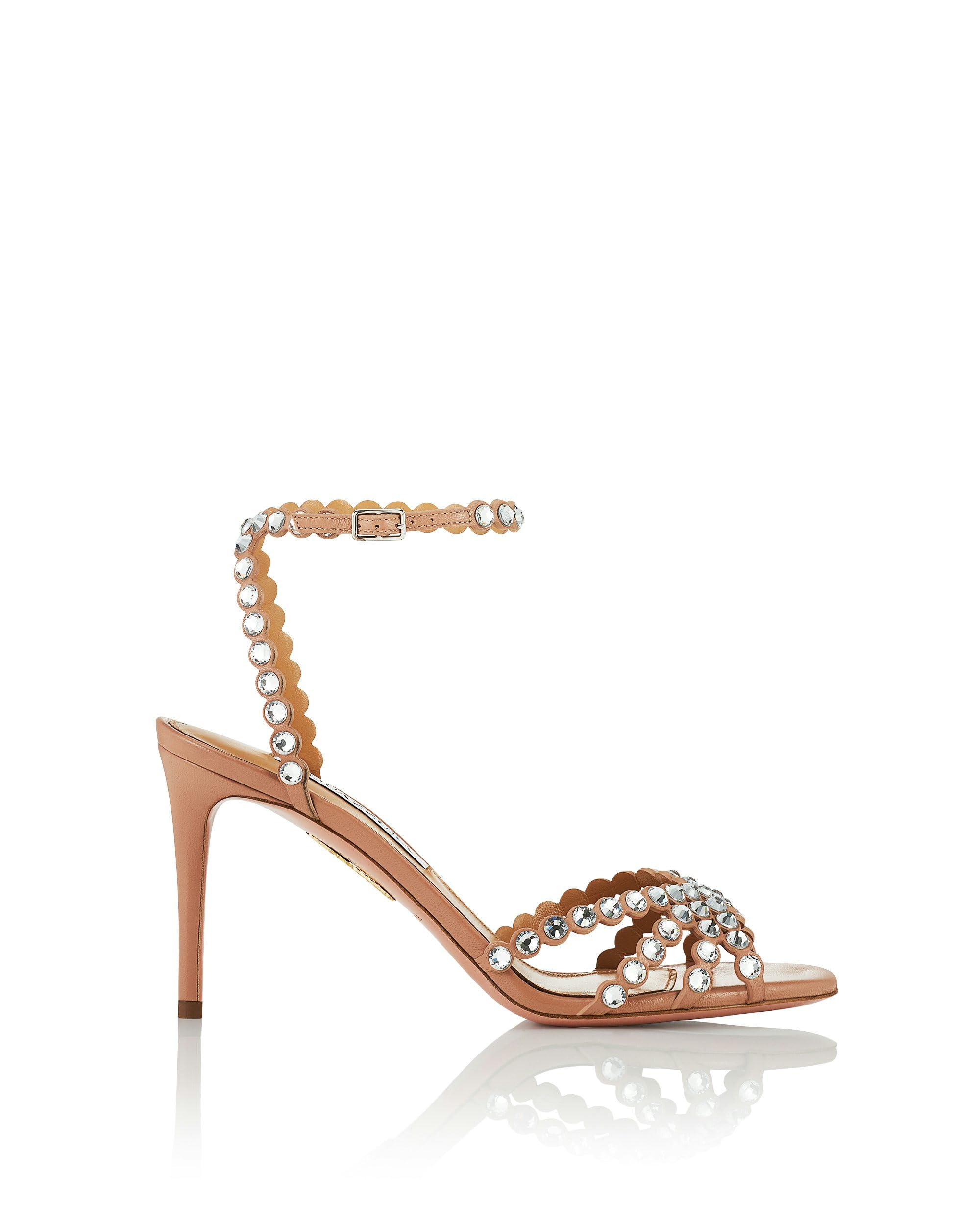 Aquazzura Tequila Sandal 85: IT 40.5 (US 10.5) Powder Pink