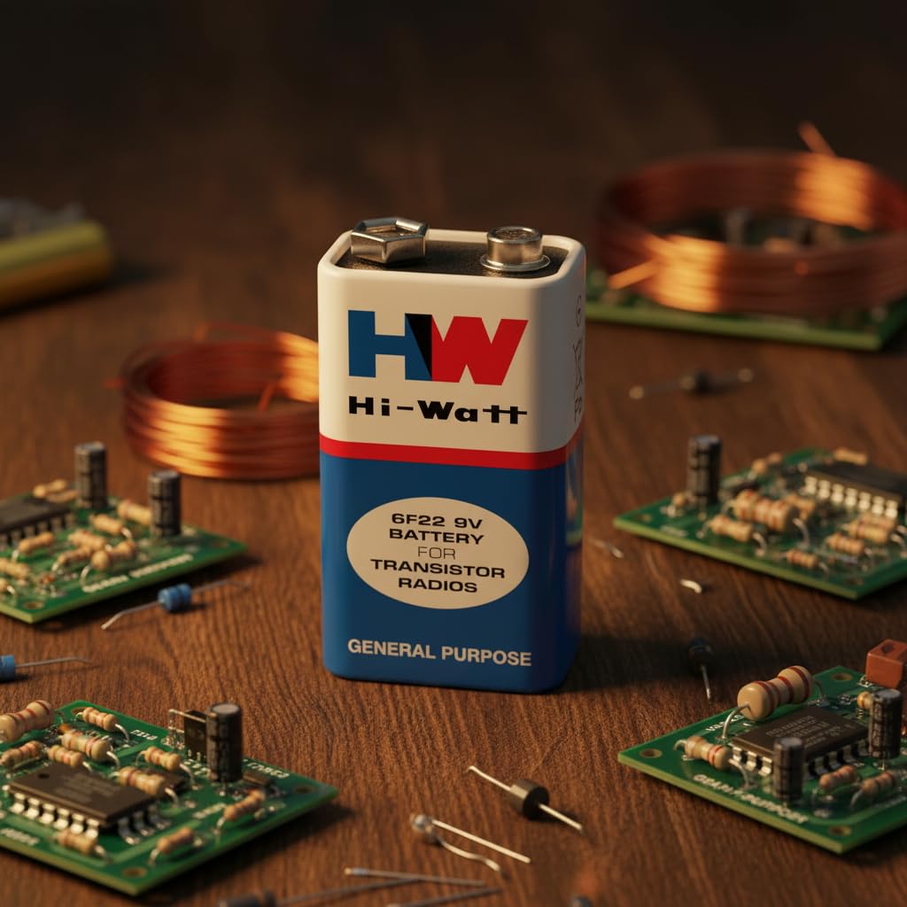 9V HIW Super Heavy Duty Batteries | Long Life Zinc Carbon Hi-Watt Hi-Power Batteries | 6F22M 9V for Multimeters, Toys, Remote, DIY Projects & General Purpose Use (2)-picture-18