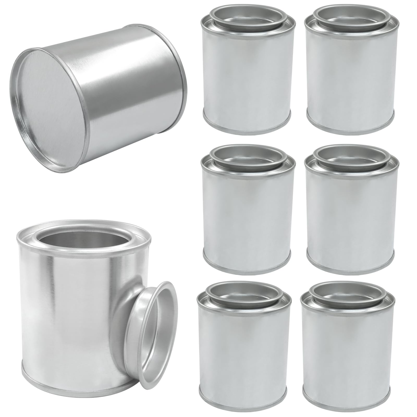 8 Pack Empty Paint Cans with Lids, 1/4 Pint Paint Cans — Amazon image 2