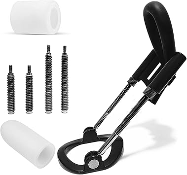 Upgraded Male Physical Stretching Retractor, Endurance Training Stretcher, Adjustable Retractor with Silicone Protective Case (Black)