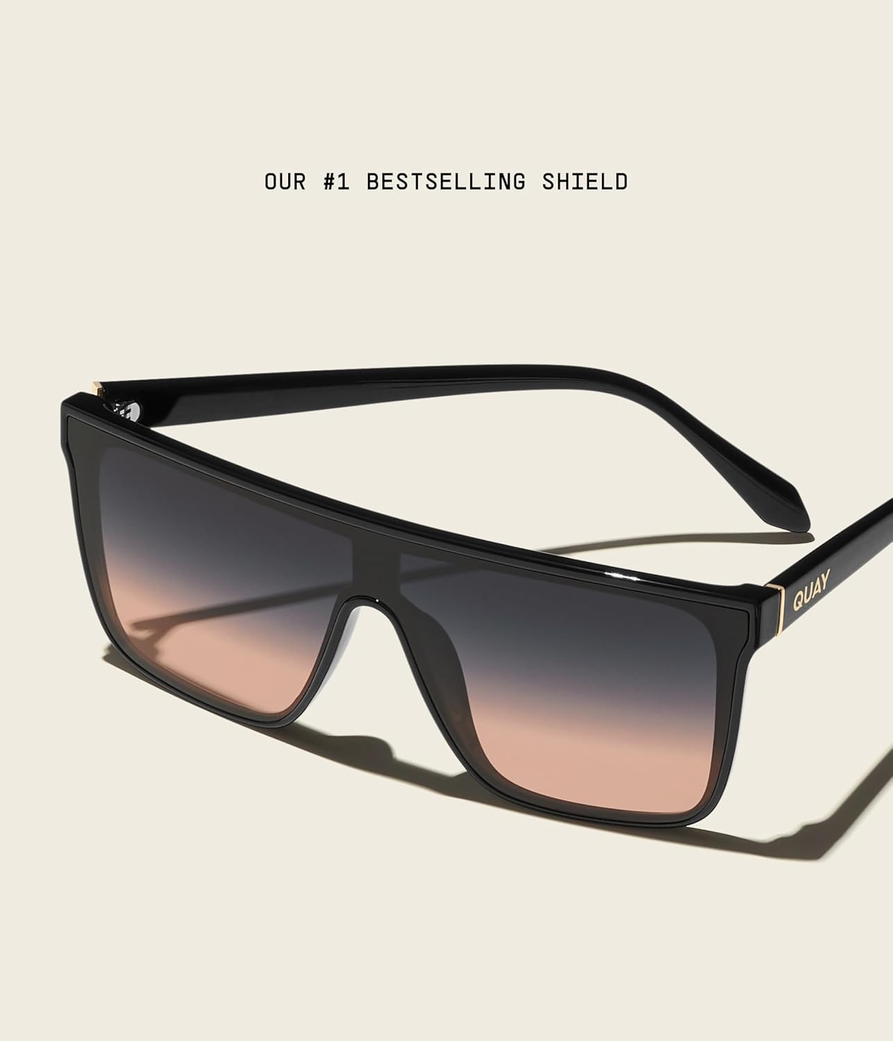 Quay - Sunglasses for Men & Women, Polarized Shield Lenses with UV Protection, Oversized Sunglasses (Nightfall Extra Large) - Image 4