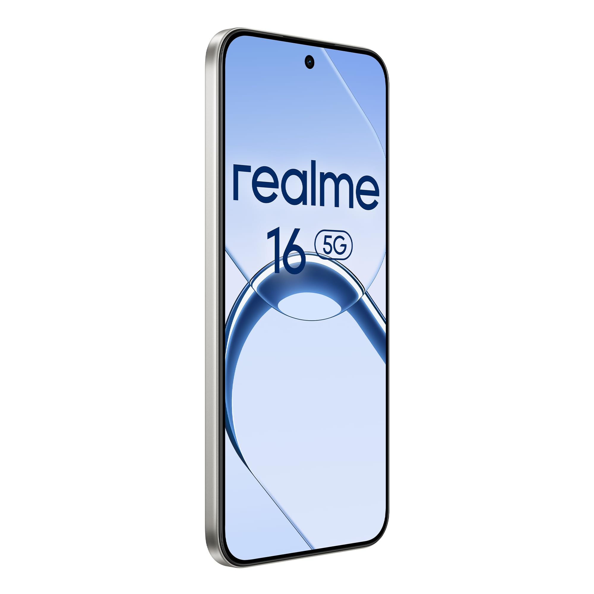 realme 16 5G Smartphone, Batteria Titan 6550mAh, 8GB RAM + 256GB, Doppia Camera Sony AI 50MP, IP69, Display AMOLED 4200 nit, Ricarica 60W, Design Sottile, Dual SIM, eSIM, Air White