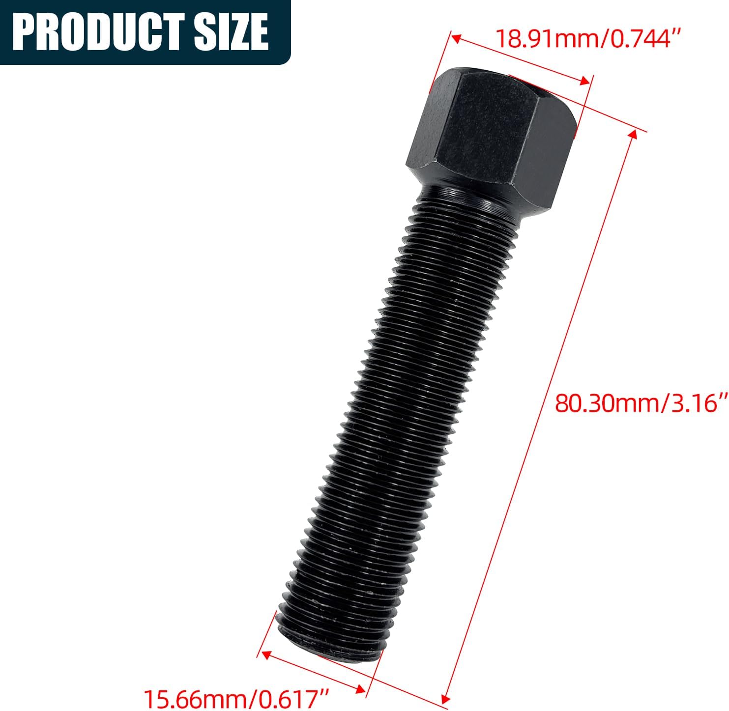 Flywheel Puller Rotor Remover Tool 16mm x 1.5mm Right Hand Thread RH Compatible with Honda ATC90 CB175K CB550 Kawasaki KH25 KX125 250 420 Yamaha FJ600 1100 YZF-R1