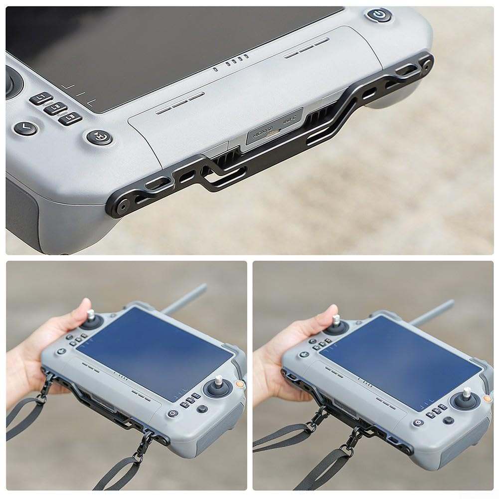 Tragegurt für DJI RC Plus2 PU Aluminium Grau Sicher