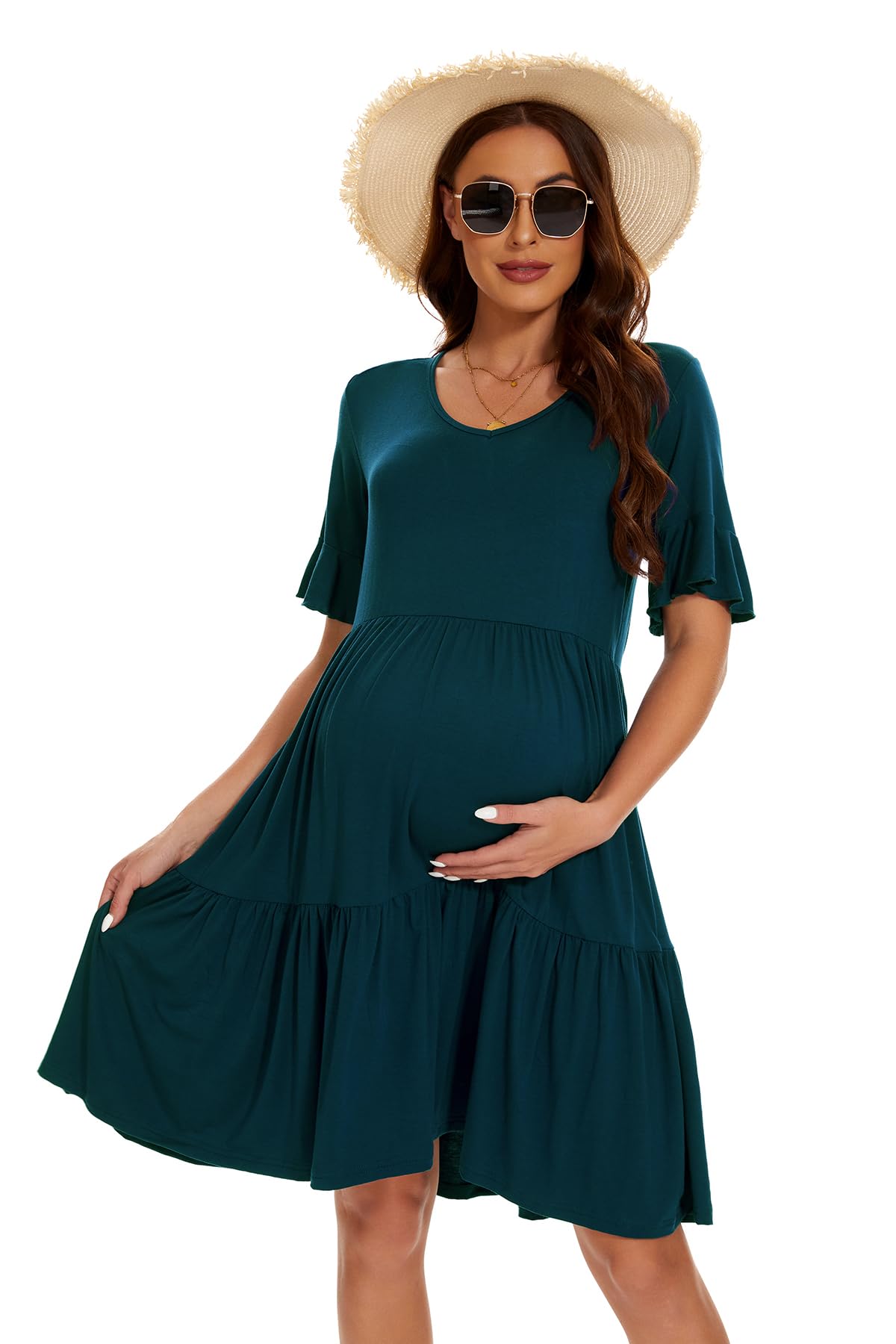 Smallshow Vestido Premama Verano Ropa Embarazada para Mujer