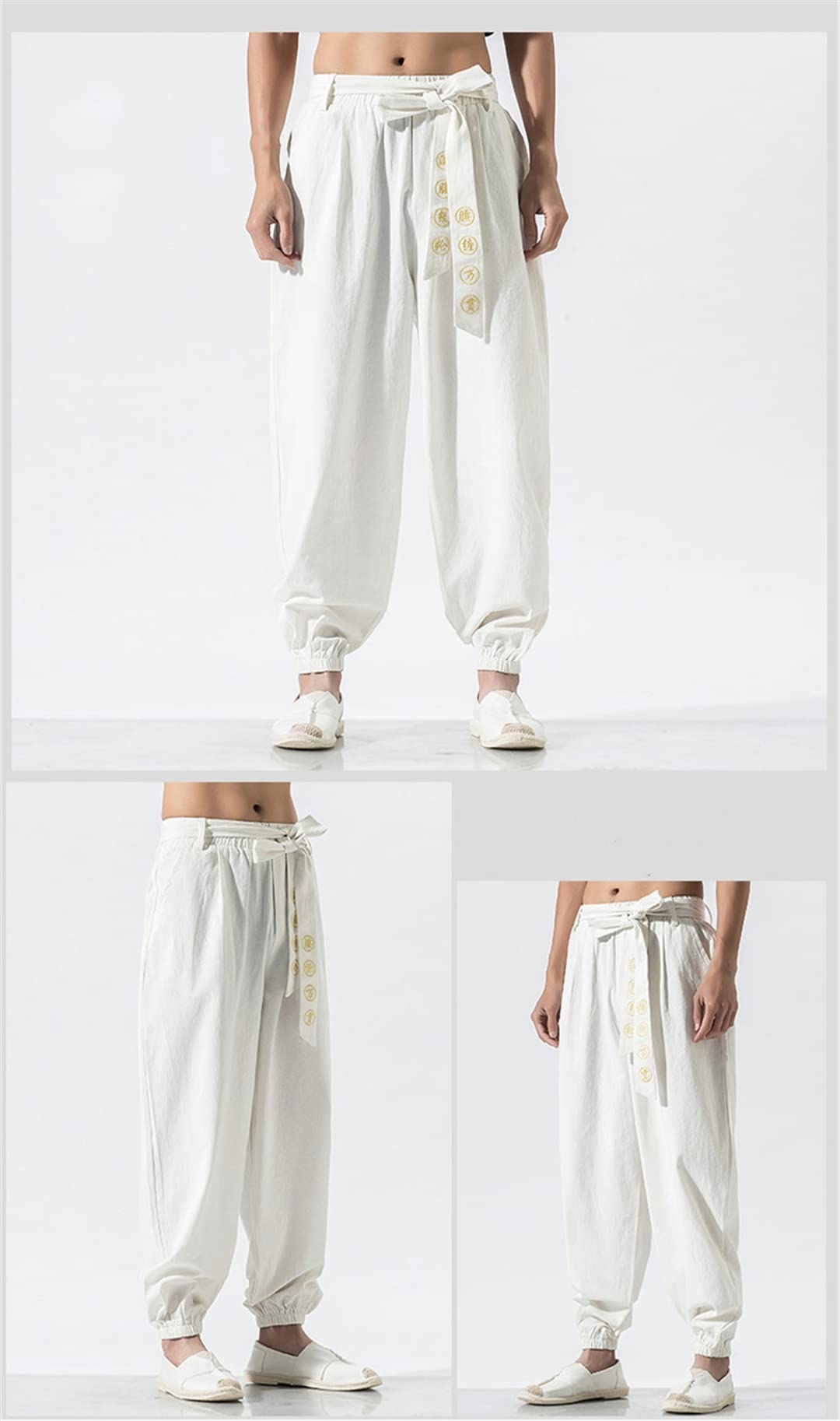 Japanische Casual Kimono Hose Lose Harajuku Hose Japan Männer Traditionelle Asiatische Kleidung Yukata Stil Gesticktes Haremskostüm