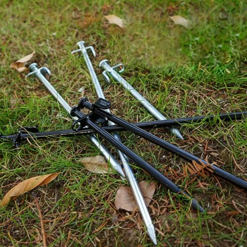 Estacas de camping de acero inoxidable con cabeza redonda pack de 8 5