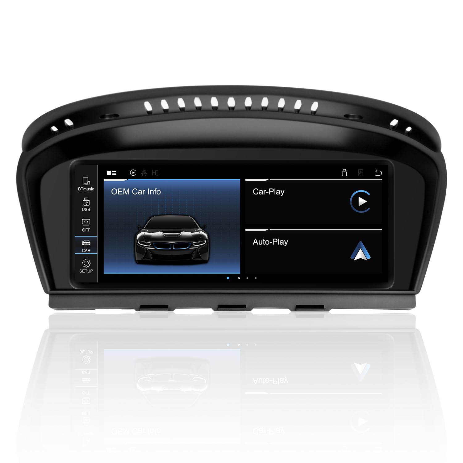 PEMP 8.8" Linux Screen for BMW E60 E90 CCC Wired and Wireless CarPlay Retrofit Android Auto Display Mirror Link Car Radio Bluetooth Video Player Head Unit (2005-2010)