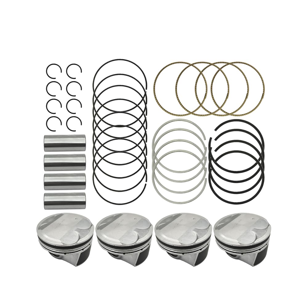 STD - Juego de pistón de motor, pasador y anillos de presión para Hyundai Kona Elantra Veloster 2.0L L4 2017-2019, repuesto para 23040-2E601 23041-2E800