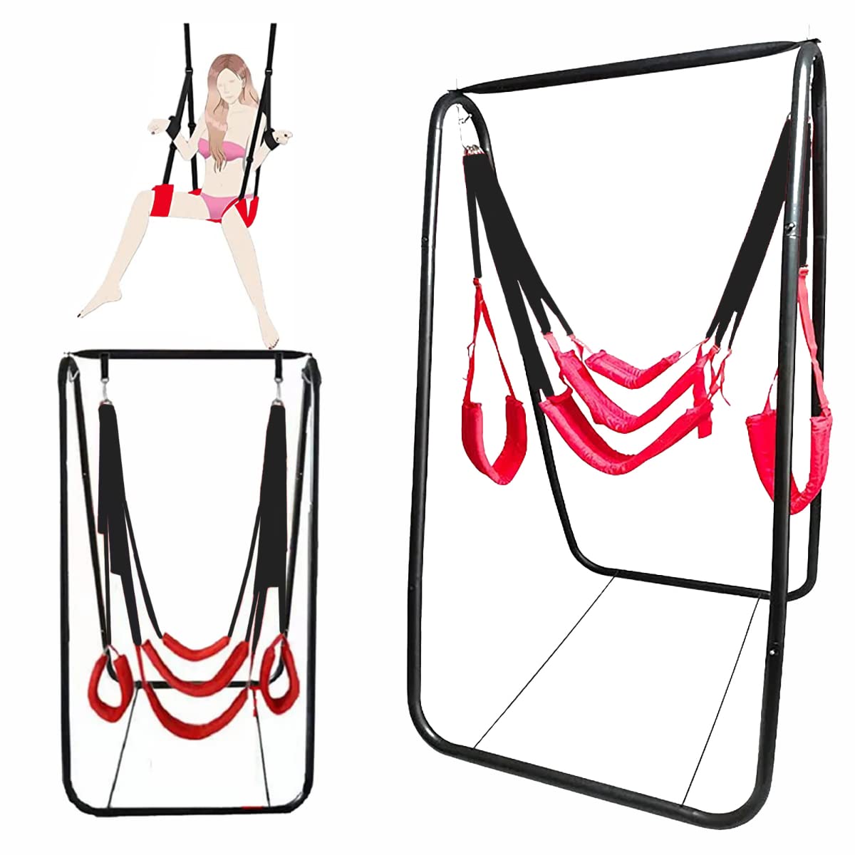 Siège réglable Red Five avec balançoire pour appuie-tête et sangle de porte divisée