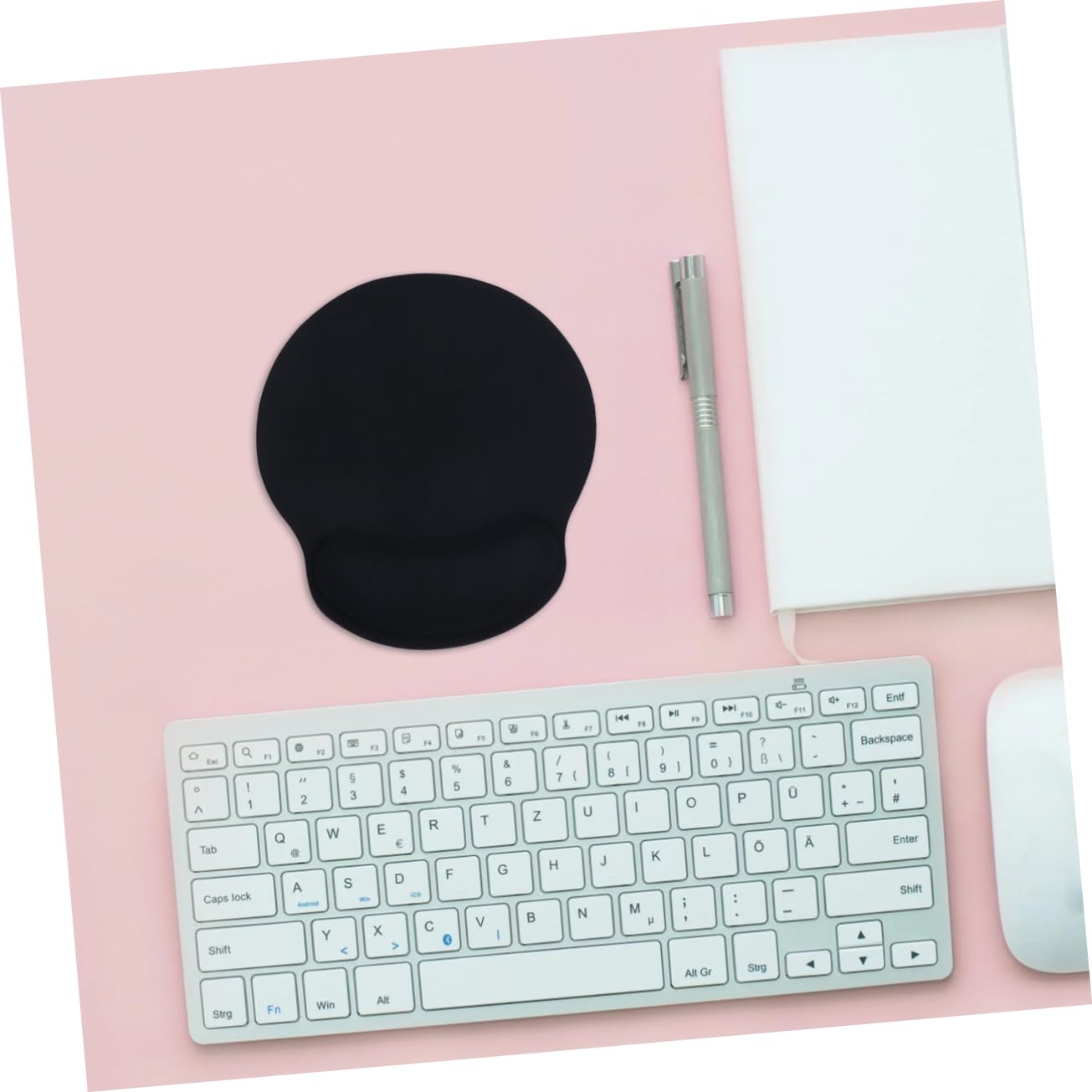 STOBOK 2sätze Teiliges Set Ergonomischen Handgelenkauflagen Und Mauspad Memory-schaum Für Optimalen Am Arbeitsplatz Und Beim Gaming Schwarz Tastaturunterlage Und -handballenauflage