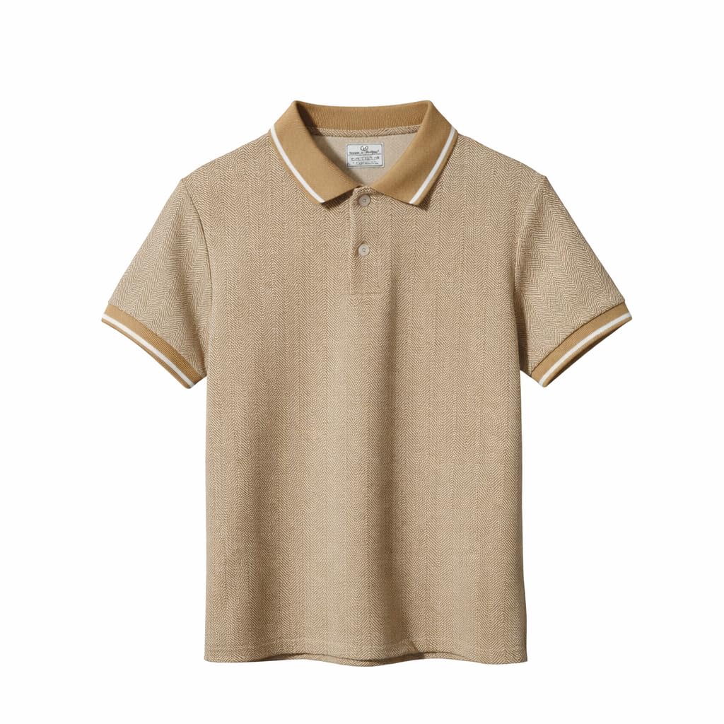 Men’s Premium Jacquard Polo T-Shirt | Short Sleeve Soft Knit Fabric | Stylish Casual & Smart Wear Polo-M6938-image-14