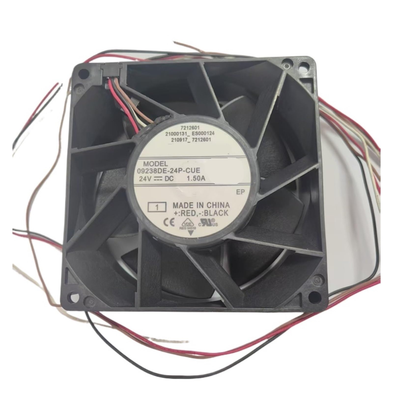 PEQYUACTE 09238DE-24P-CUE Cooling Fan 24VDC 1.50A 92x92x38mm 4-Wire