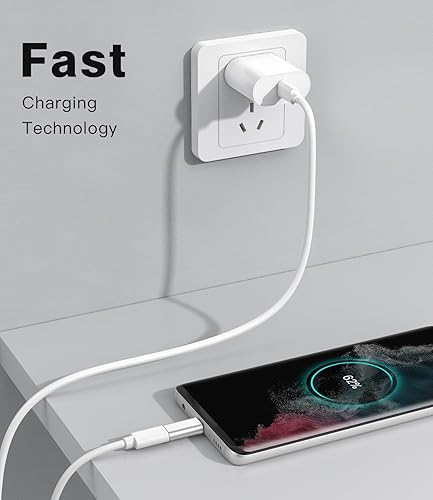 Miniatura 6 de Dumsud Adaptador Lightning a USB C, conector de carga USB C para iPhone serie 15, cable de iluminación i-OS a adaptador USB C compatible con