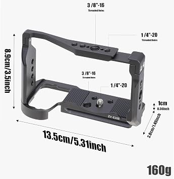 Full Camera Cage Protective Frame Case for ZV-E10II DSLR Camera Expansion Stabilizer Video Film Movie Making Bracket