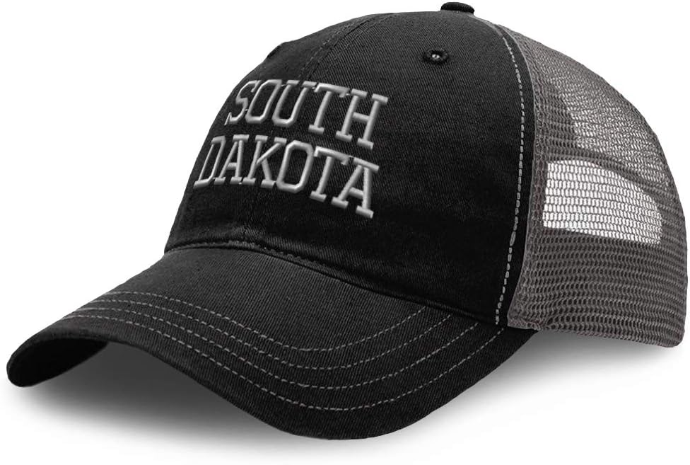 Custom Baseball Cap South Dakota State USA America Embroidery Cotton Soft Mesh