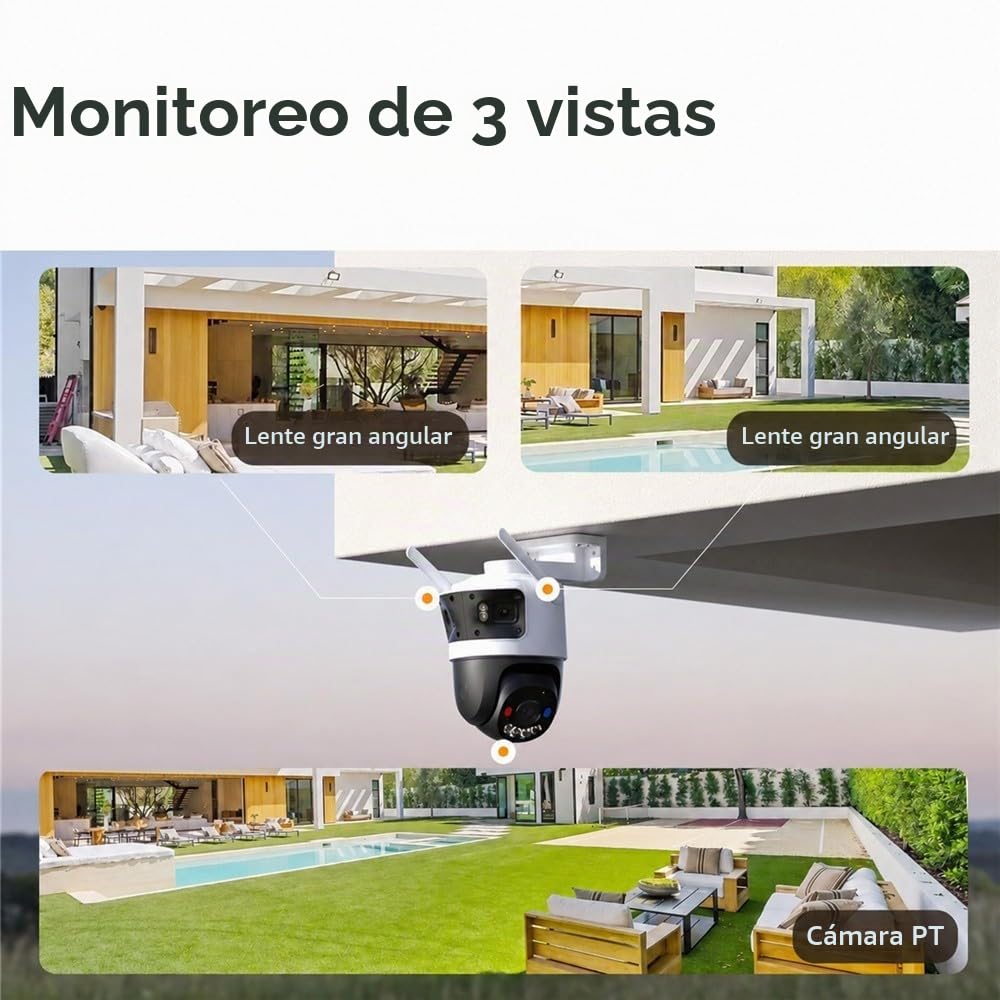 Imou Cruiser Triple 11mp (3mp+3mp+5mp) IP-Sicherheitskamera Outdoor Turret (ipC-S7uP-11m0wed)