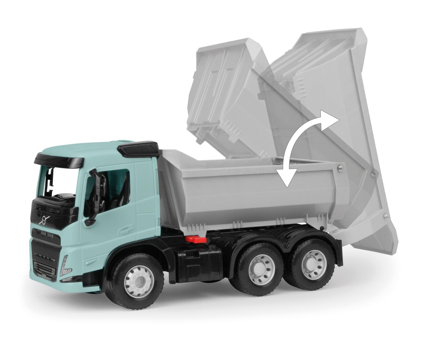 Lena® WORXX Kipper Volvo FMX – 45 cm Kipplaster mit verriegelbarer Kippmulde & Heckklappe, 3-Achser mit Stahlachsen, TÜV Zertifiziert, ab 3 Jahren, Indoor & Outdoor, Made in Europe