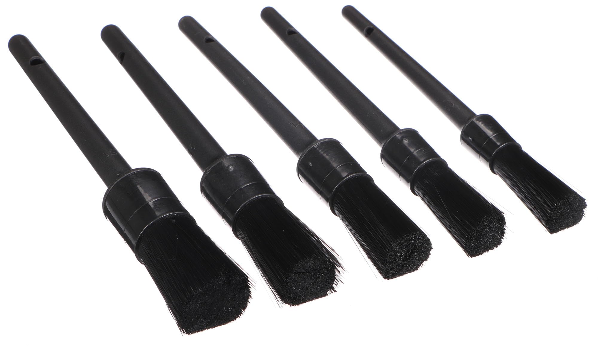 SIXTOL CAR DETAILING BRUSH 5 HARD | Precision Cleaning Brush Set | 5 Pieces | Nylon Bristles | Universal Car Cleaning
