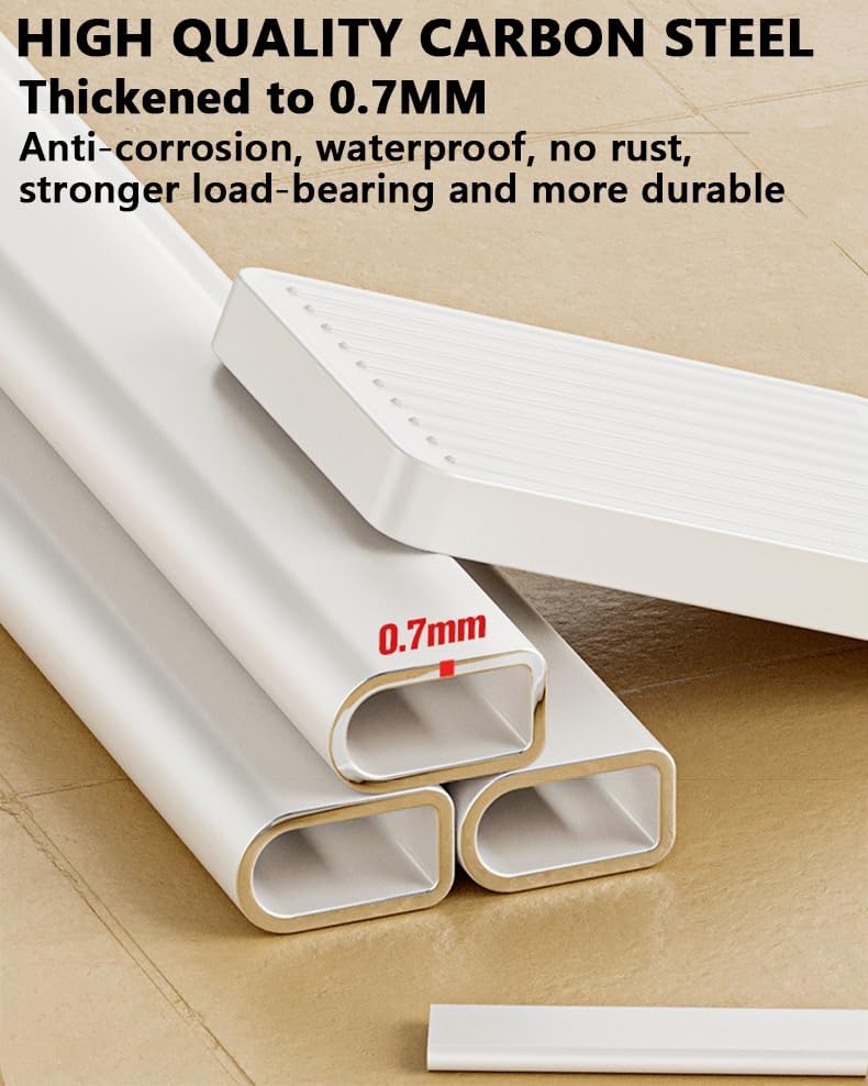 Folding 2 Step Stool, Portable Step Ladder for Adults, Lightweight Step Stools for Seniors, 330 Lbs Capacity, with Extra Wide Step Ladder for Elderly/Closet,A