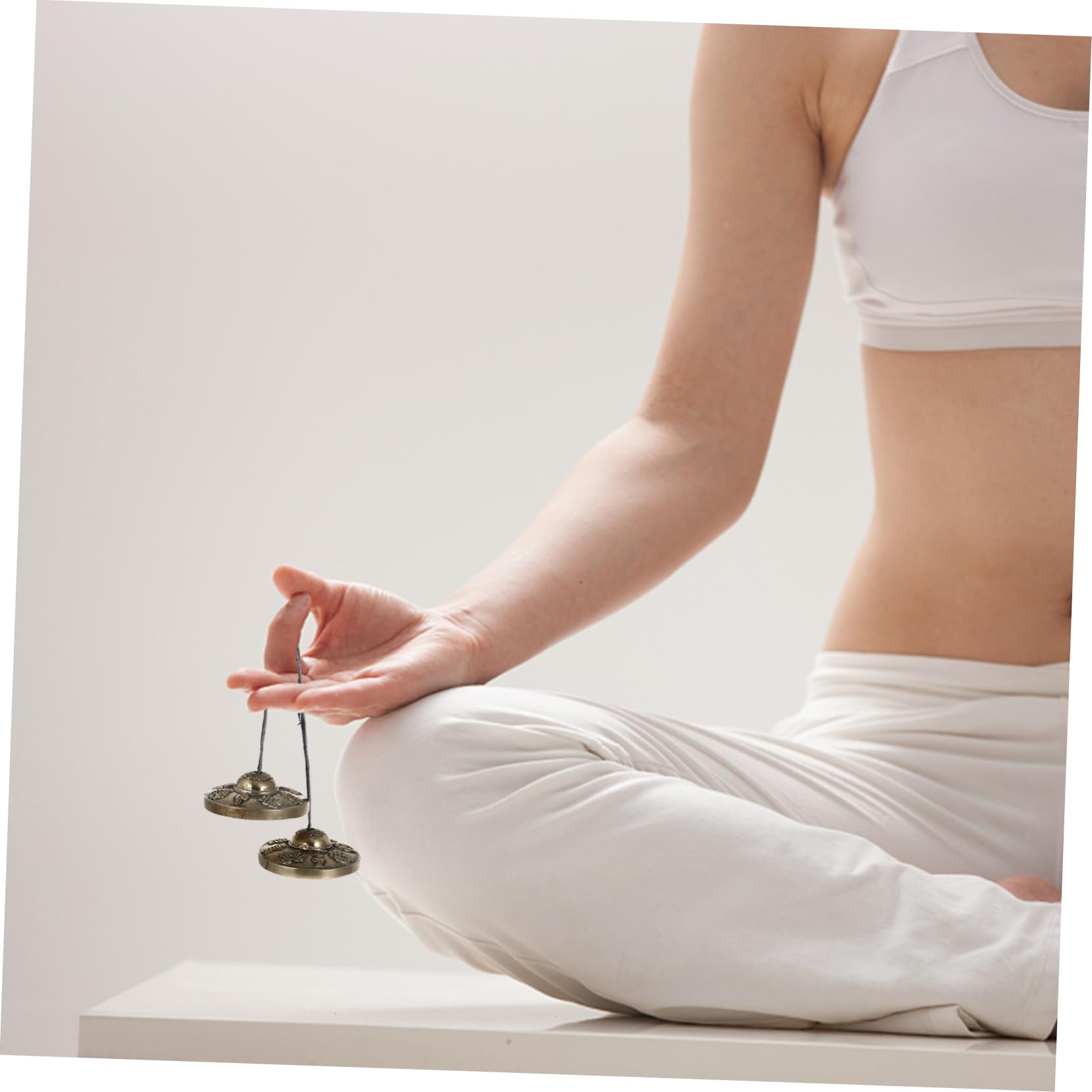 FRCOLOR Tibetische Kupfer Pong Meditation Glocke Handgemachte Klangschalen für Yoga Klangheilung Beseitigung Negativer Energie