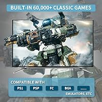 Vista 2 de FRIGEDAEG Retro game console with 50,000+ games, A95X video game console with Android 9.0EmuELEC System 2 In 1, Compatible With PS1PSPMAME4K HD