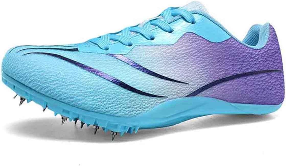 Track and Field Shoes for Men Women, Breathable 8 Spikes Running Racing Training Shoes Professional Jumping Sneakers