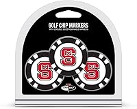 Vista 25 de Team Golf NCAA - Marcadores para pelotas de golf tamaño de ficha de póquer con marcadores de doble cara esmaltados más pequeños