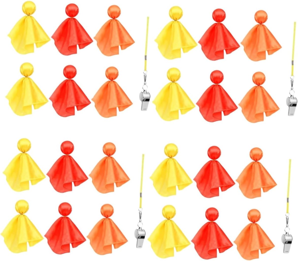Sosoport 4 Sets Soccer Match Tossing Flags Penalty Flags Football Referee Soccer Sports Supplies