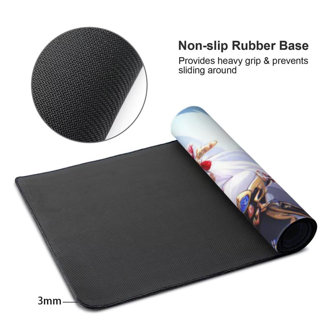 Gaming Mauspad Anime Girl Mauspad, Mousepad XXL 1400x600 mm, Mauspad Gaming Zubehör mit Anti Rutsch Basis Mouse Pad Wasserdicht und Langlebig Gaming Zubehör für Home Office Zimmer Deko S-2834